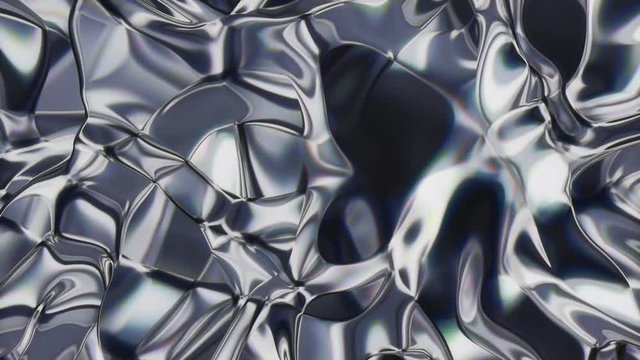 Metaliq 3 - 60fps Flowing Metal Texture Video Background Loop // A mercury-like liquid metal motion background showing a distinct kind of elegant texture.