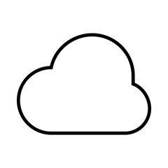 Cloud Outline Icon Illustration
