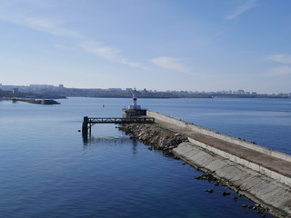 pier on the  black sea