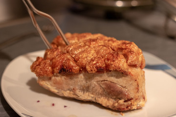 crispy pork belly or deep fried pork