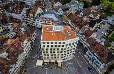 Altstätten, St. Gallen - Blick auf Rathausplatz