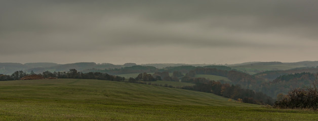 Landscape near Bojkovice town in Moravia region