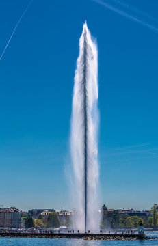 Genf - Jet d'eau - Springbrunnen am Genfer See 
