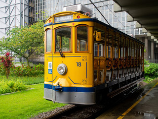 Naklejka premium old tram brazil