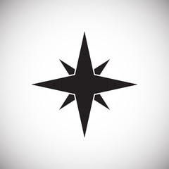 Christma star icon on white background for graphic and web design, Modern simple vector sign. Internet concept. Trendy symbol for website design web button or mobile app