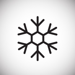 Snow flake icon on white background for graphic and web design, Modern simple vector sign. Internet concept. Trendy symbol for website design web button or mobile app