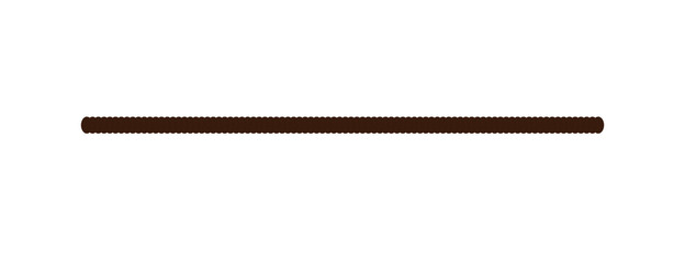 Vector illustration of brown rope