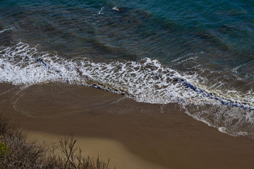 birds-eye view of beach in Santa Barbara
