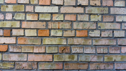 Block brick old gradient wall close-up texture