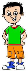 funny boy character cartoon illustration