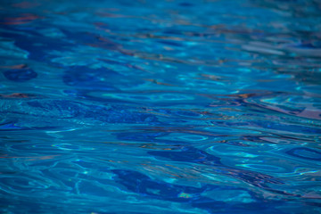 Beautiful refreshing blue swimming pool water. Water Pool Pattern Background.