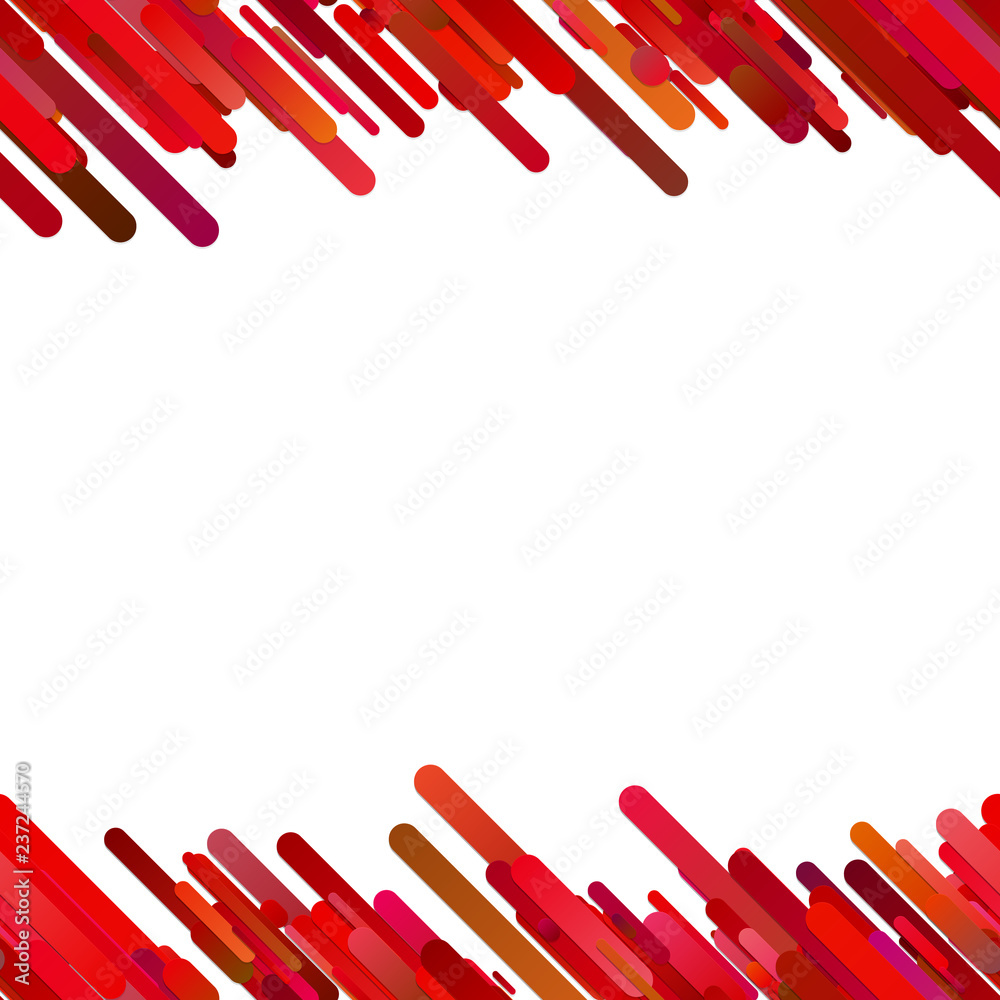Poster red seamless abstract trendy gradient diagonal stripe pattern background - vector border design