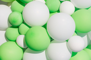 festive decoration of balloons,..background concept