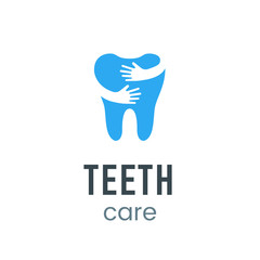 Obraz premium Teeth care logo sign