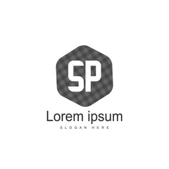 Fototapeta premium Initial letter SP Logo Template. Minimalist letter logo