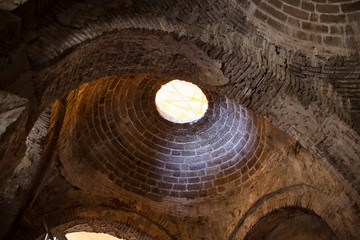 The ancient dome of the church with a window. Church of St. Nicholas (Demre). - obrazy, fototapety, plakaty