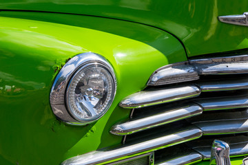 Havana, Cuba. Colorful classic 1950's cars