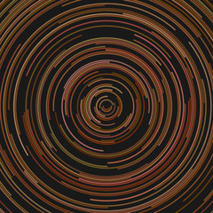 Hypnotic abstract circular line pattern background - vector design