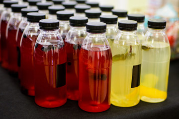 Catering drinks – bottles with lemonade