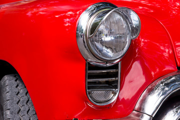 Havana, Cuba. Colorful classic 1950's cars
