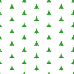 Christmas tree icon from pixel isolated on white. Vector retro illustration.