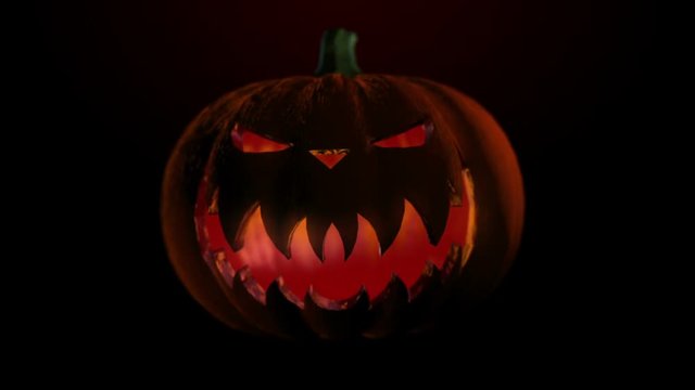 Pumpkin 1 - 60fps Halloween Party Video Background Loop // A floating pumpkin that obviously has a dark, vicious soul.. perfect for all kind of Halloween events! Have fun.