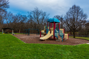 Colorful Jungle GYM playground in the park