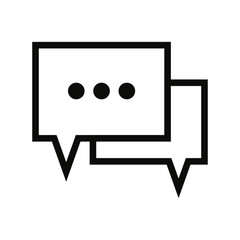 Speech bubble icon, chat symbol