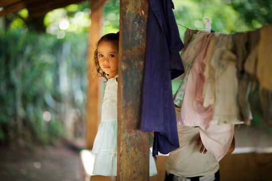 View of a small girl.