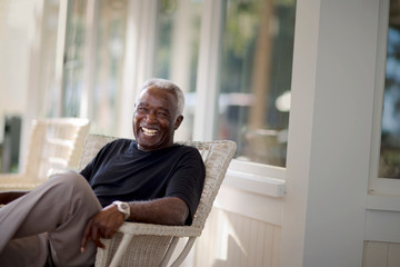 Portrait of a smiling mature adult man.