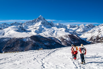 Fototapeta na wymiar Trekking Monviso