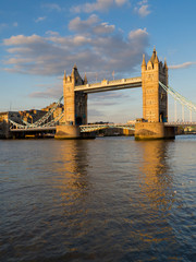 Fototapeta na wymiar Europe, UK, England, London, Tower Bridge view