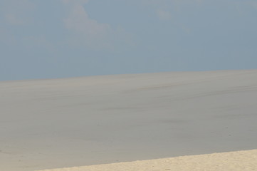 Dunes. Sand in the desert. Slowinski National Park, Poland.