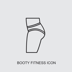 booty fitness icon