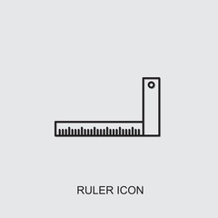 Obraz premium ruler icon