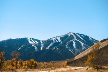 Sun Valley Idaho First Snow Fall Colors