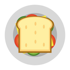 Delicious sandwich food