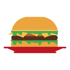 Hamburger fast food