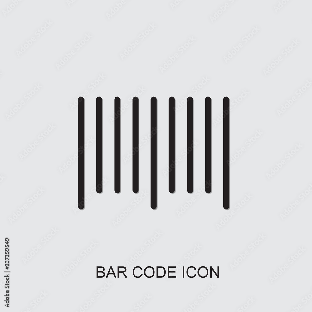 Poster bar code icon. outline bar code icon from logistic collection. Use for web, mobile, infographics and UI/UX elements. Trendy bar code icon.