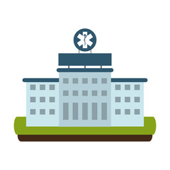 Hospital building scenery