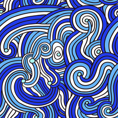 Fototapeta na wymiar Abstract seamless doodle background