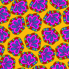 Seamless abstract psychedelic pattern 