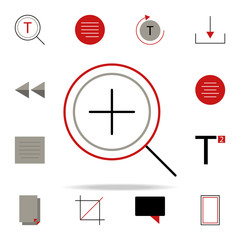 add plus icon. text editor icons universal set for web and mobile