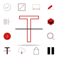 strike icon. text editor icons universal set for web and mobile