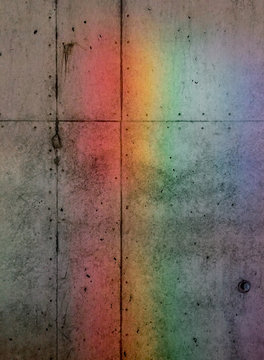 Rainbow Illuminated on a wall
