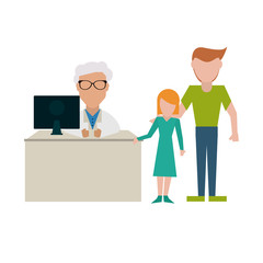 Doctor and patients