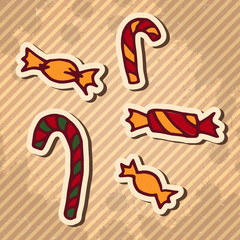 Christmas design elements set