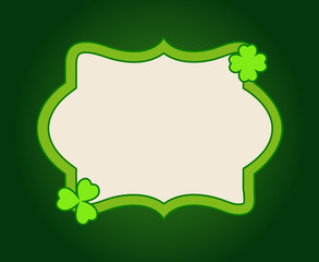 Saint Patrick's Day frame background