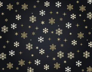 Snowflakes Christmas vector background illustration