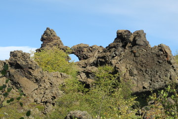 Fototapeta na wymiar Landschaft in Island - Strand und Vulkane